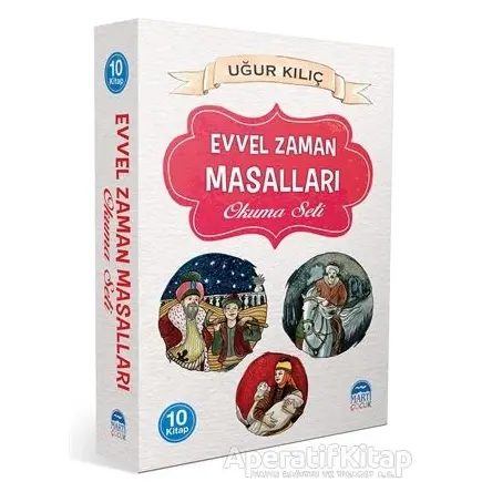 3.- 4.Sınıf Evvel Zaman Okuma Seti (10 Kitap Takım) - Uğur Kılıç - Martı Çocuk Yayınları