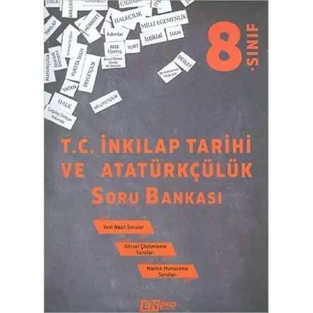 8.Sınıf T.C. İnkılap Tarihi ve Atatürkçülük Soru Bankası Enpro Yayınları