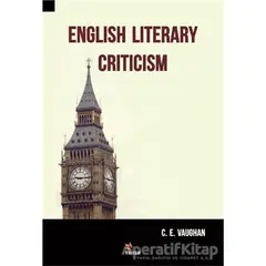 English Literary Criticism - C. E. Vaughan - Kriter Yayınları