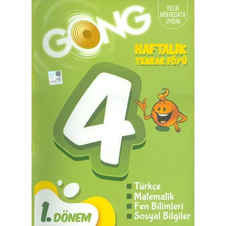 GONG 4. Sınıf 1. Dönem Haftalık Tekrar Föyü - Kolektif - Eğiten Kitap