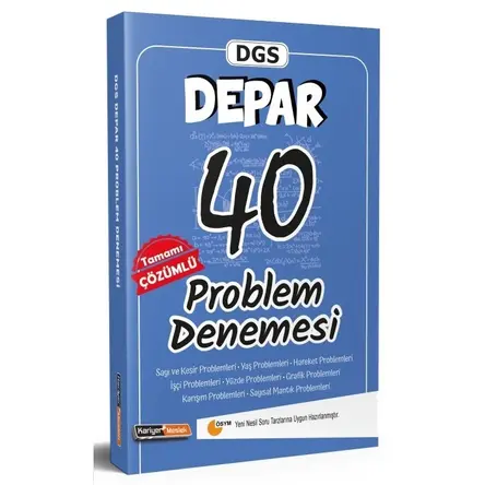 Kariyer Meslek 2021 DGS DEPAR Problem 40 Deneme Çözümlü
