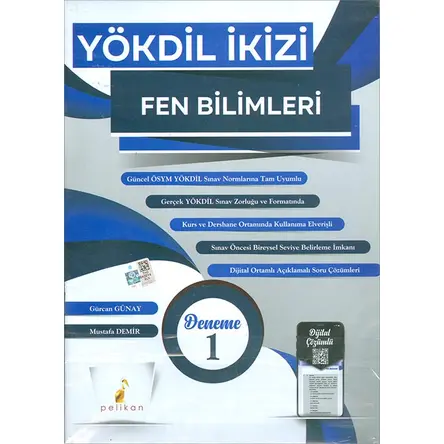 2021 YÖKDİL İkizi Fen Bilimleri 2 Özgün Deneme Sınavı Dijital Çözümlü