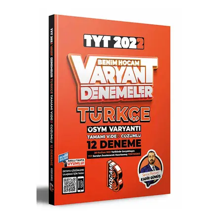 Benim Hocam 2022 TYT Türkçe Tamamı Video Çözümlü 12 Deneme Sınavı