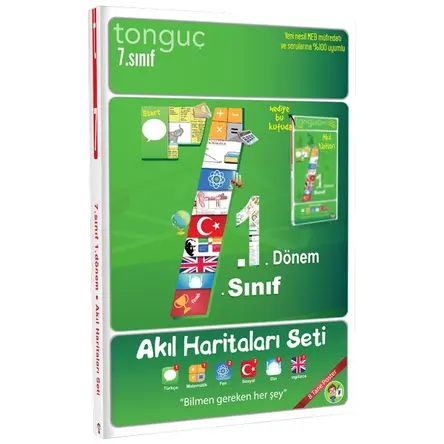 Tonguç Akademi 7. Sınıf 1. Dönem Akıl Haritaları Seti