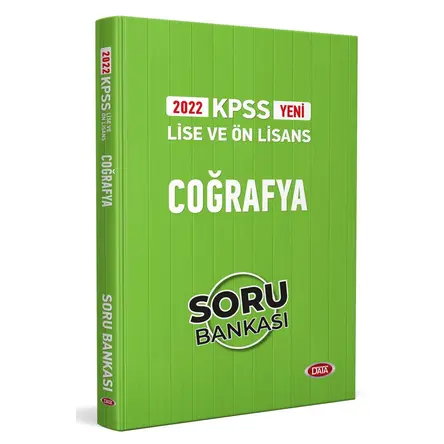 2022 KPSS Lise & Ön Lisans Coğrafya Soru Bankası Data Yayınları