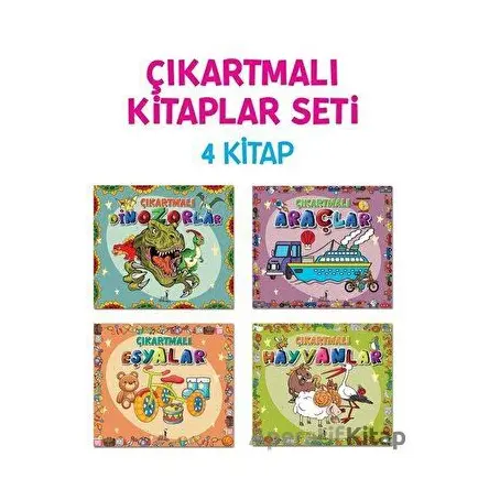 Çıkartmalı Kitaplar Seti (4 Kitap Takım) - Kolektif - Pal Sokağı Yayınları