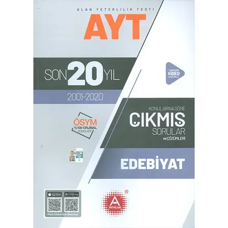 AYT Edebiyat Son 20 Yıl Konularına Göre Çözümlü Çıkmış Sorular A Yayınları