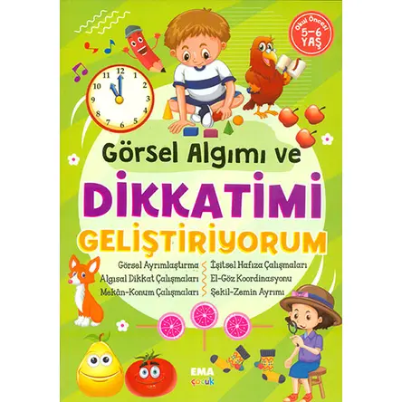 Görsel Algımı ve Dikkatimi Geliştiriyorum 5-6 Yaş Ema Çocuk