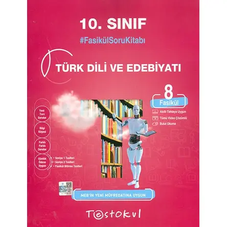 10.Sınıf Türk Dili ve Edebiyatı Fasikül Soru Kitabı Test Okul Yayınları