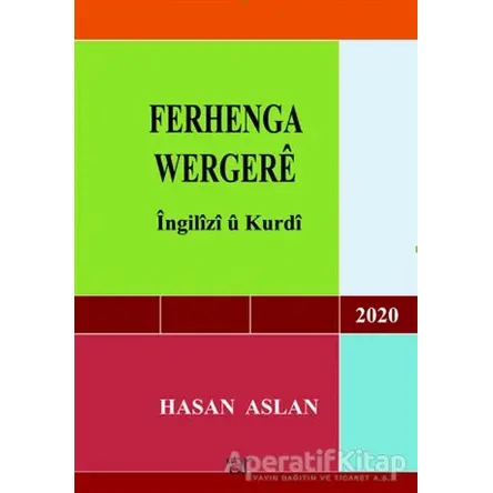 Ferhenga Wergere 2020 - Hasan Aslan - Ar Yayınları