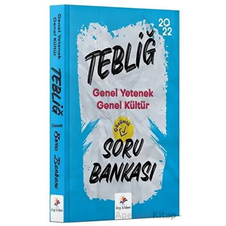 Dizgi Kitap 2022 Tebliğ Genel Yetenek Genel Kültür Çözümlü Soru Bankası - Kolektif - Dizgi Kitap