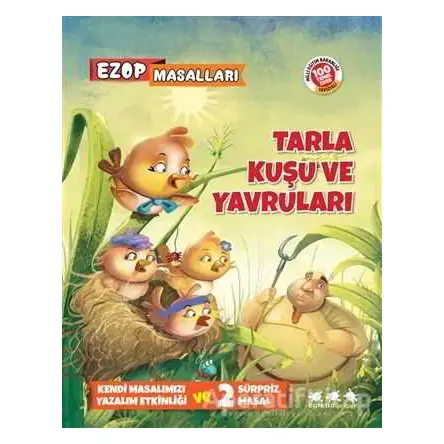 Tarla Kuşu ve Yavruları - Ezop Masalları - Ezop - Caretta Yayıncılık