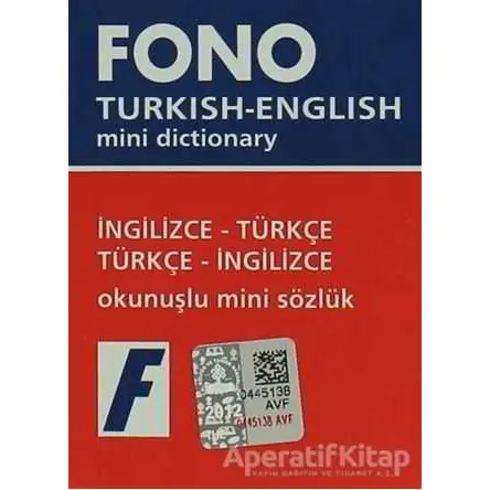 İngilizce / Türkçe - Türkçe / İngilizce Mini Sözlük - Kolektif - Fono Yayınları