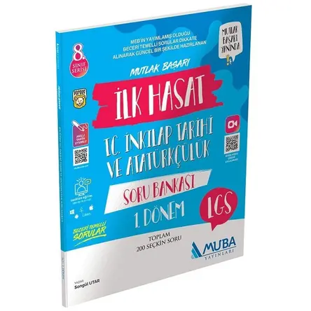 8.Sınıf İnkılap Tarihi 1.Dönem Soru Bankası Muba Yayınları