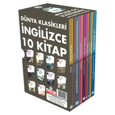 Dünya Klasikleri (İngilizce) Seti 10 Kitap Maviçatı Yayınları