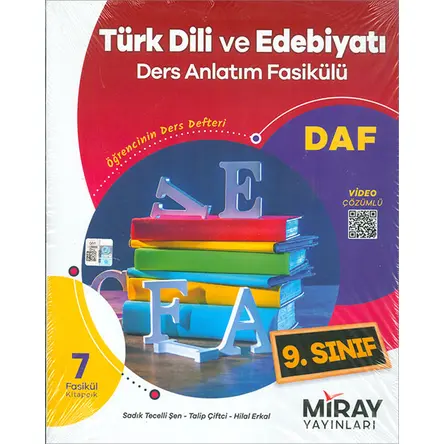 9.Sınıf Türk Dili ve Edebiyatı Ders Anlatım Fasikülleri Miray Yayınları