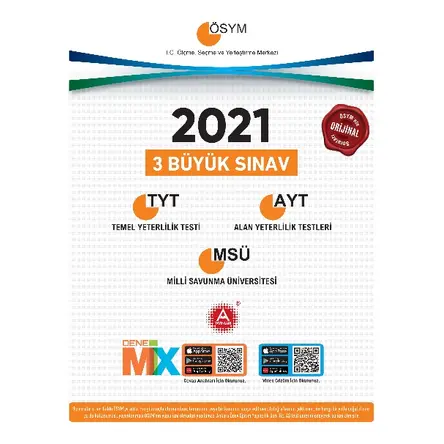 A Yayınları 2021 ÖSYM 3 Büyük Sınav Paketi