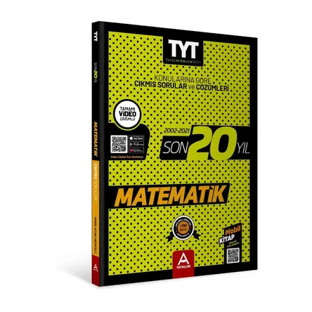 A Yayınları TYT Matematik Son 20 Yıl Çıkmış Sorular 2002-2021