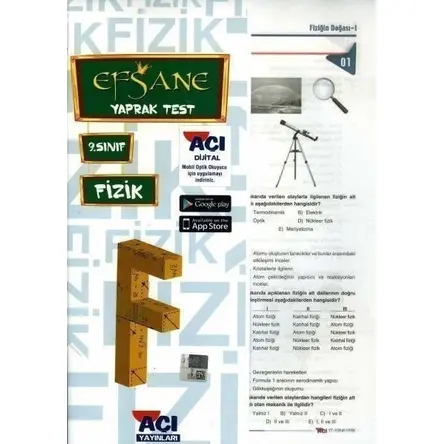 Açı Yayınları 9. Sınıf Fizik Yaprak Test