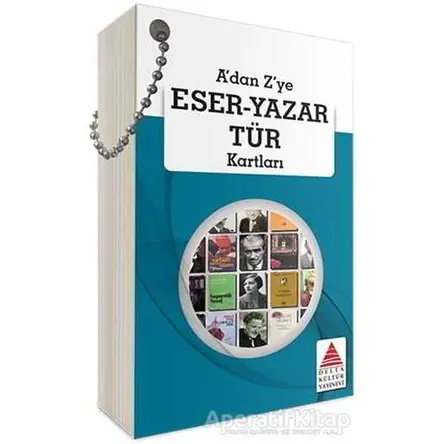 Adan Zye Eser-Yazar Tür Kartları - Tufan Şahin - Delta Kültür Yayınevi