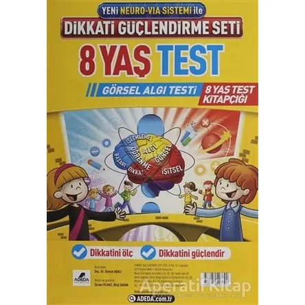 Adeda DGS Dikkati Güçlendirme Seti 8 Yaş Test Görsel Algı Testi - Kolektif - Adeda Yayınları