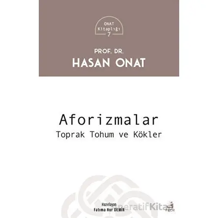 Aforizmalar - Hasan Onat - Fecr Yayınları