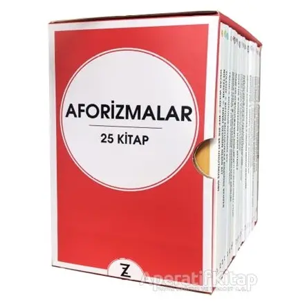 Aforizmalar Seti Kutulu (25 Kitap Takım) - Kolektif - Zeplin Kitap