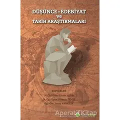Düşünce Edebiyat ve Tarih Araştırmaları - Musa Biçkioğlu - Hiperlink Yayınları