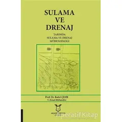 Sulama ve Drenaj - Bahri Çevik - Akademisyen Kitabevi