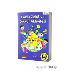 3 Yaş Çoklu Zeka ve Dikkat Aktivitesi - Mavi Kitap - Kolektif - Aktif Zeka Yayınları