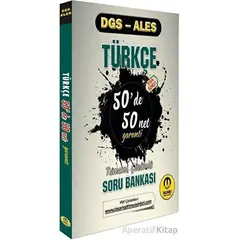 DGS ALES Türkçe 50 de 50 Net Garanti Soru Bankası Video Çözümlü Tasarı Yayınları