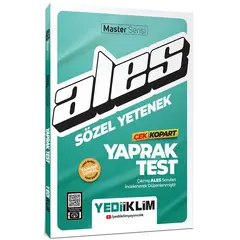 Yediiklim Ales Sözel Yetenek Çek Kopart Yaprak Test