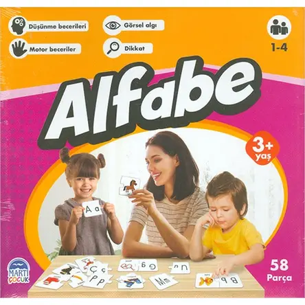 Alfabe - Eğitici Yapboz - Kolektif - Martı Çocuk Yayınları