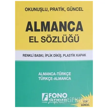 Almanca / Türkçe – Türkçe / Almanca El Sözlüğü - Şükrü Meriç - Fono Yayınları