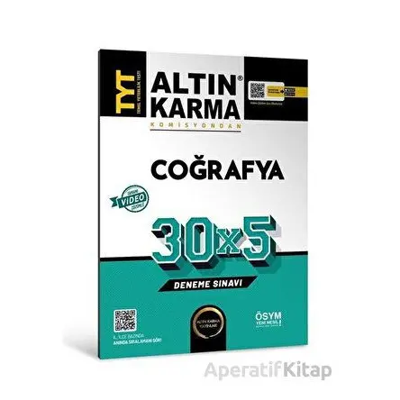 Altınkarma TYT Coğrafya 30X5 Deneme Sınavı