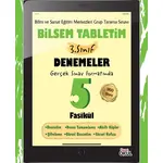 Bilsem Tabletim 3. Sınıf Denemeler 5 Fasikül - Elif Erdoğan - Hayat Okul Yayınları