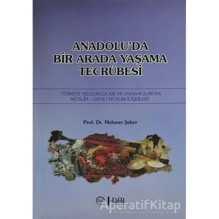 Anadoluda Birarada Yaşama Tecrübesi - Mehmet Şeker - Diyanet İşleri Başkanlığı