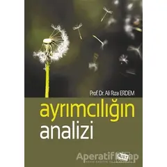 Ayrımcılığın Analizi - Ali Rıza Erdem - Anı Yayıncılık