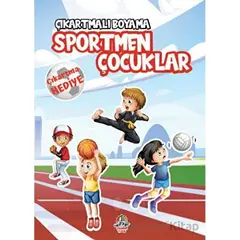 Çıkartmalı Boyama - Sportmen Çocuklar - Anonim - Yağmur Çocuk