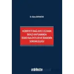 Hürriyeti Bağlayıcı Cezanın İnfazı Kapsamında İdari Faaliyetler ve İdarenin Sorumluluğu