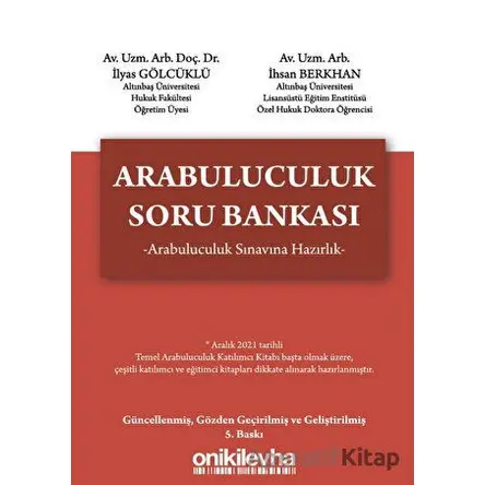 Arabuluculuk Soru Bankası - İhsan Berkhan - On İki Levha Yayınları