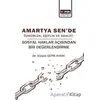 Amartya Sende Özgürlük Eşitlik ve Adalet - Gülşen Çetin Aydın - Eğitim Yayınevi - Bilimsel Eserler