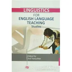 Linguistics for English Language Teaching Studies - Murat Hişmanoğlu - Anı Yayıncılık
