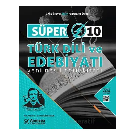 Armada Süper 10.Sınıf Türk Dili Ve Edebiyatı Yeni Nesil Soru Kitabı - Nuh Kabakcı - Armada Yayınları