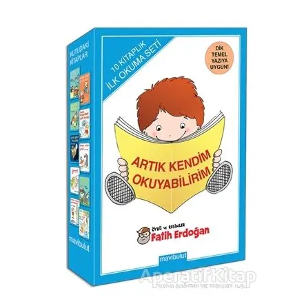 Artık Kendim Okuyabilirim (İlk Okuma Seti - 10 Kitap) - Fatih Erdoğan - Mavibulut Yayınları