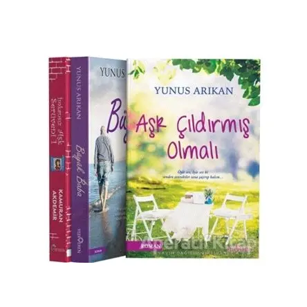 Aşk Serüveni Seti (3 Kitap - Yunus Arıkan - Yediveren Yayınları