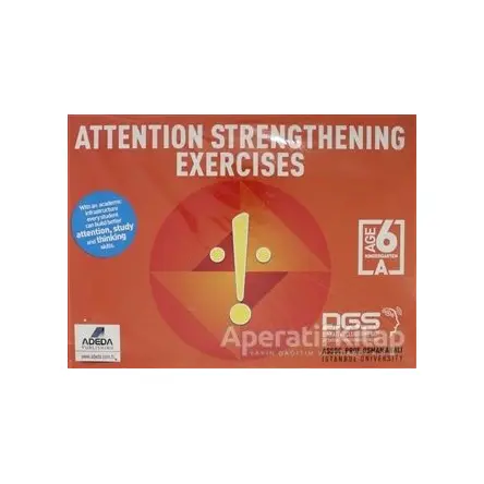 Attention Strengthening Exercises Dikkati Güçlendirme Seti Anasınıfı (6 Yaş İngilizce)