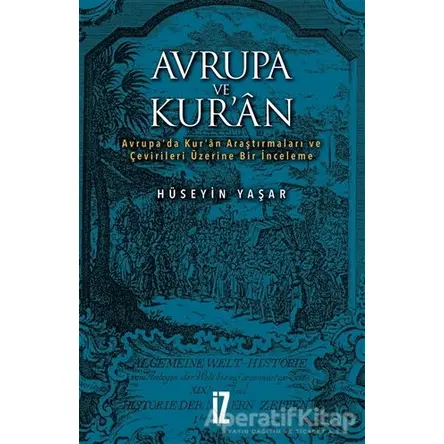 Avrupa ve Kuran - Hüseyin Yaşar - İz Yayıncılık