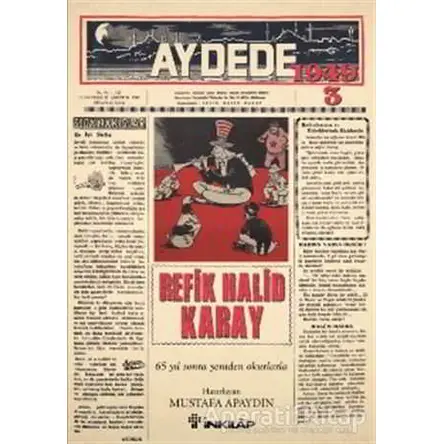 Aydede 1949 -3 - Refik Halid Karay - İnkılap Kitabevi