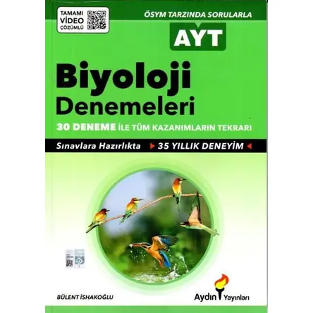 Aydın AYT Biyoloji 30 Deneme